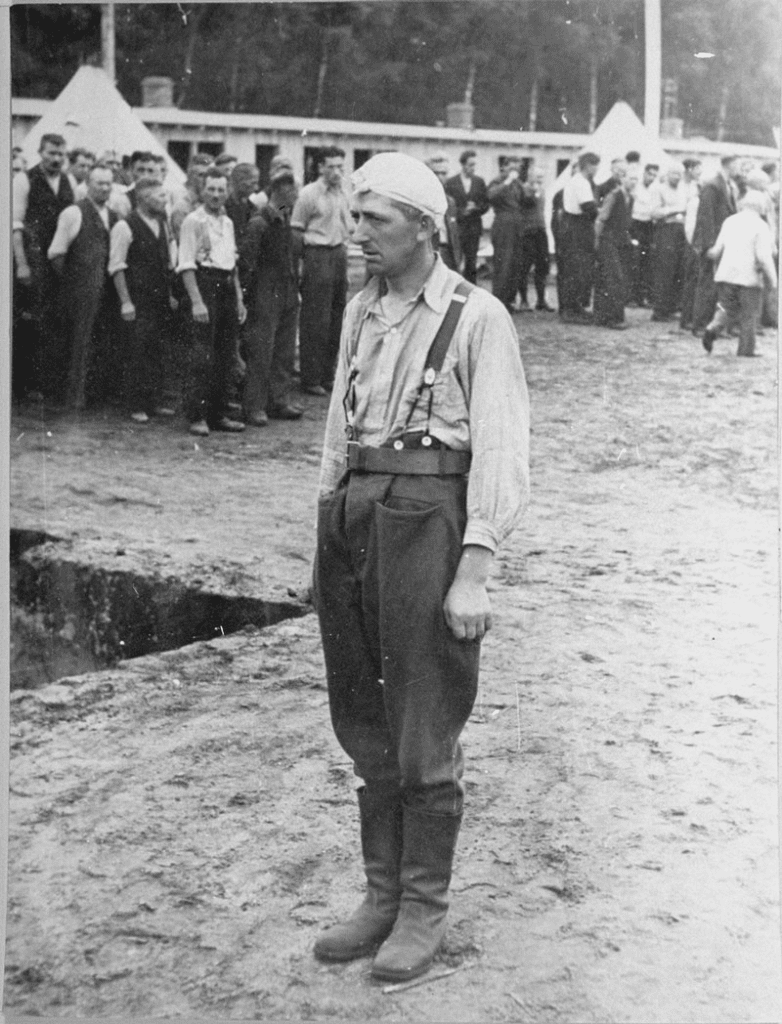 Polish pow at Stutthof concentration camp
