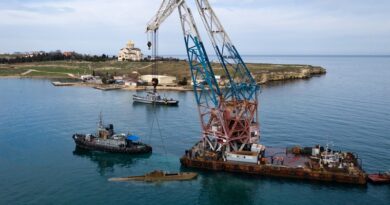 WWII motor torpedo boat recovered from Black Sea in Sevastopol, Crimea