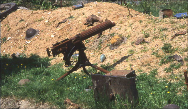 Maxim machine gun from an Iron Harvest from WW1 battlefields