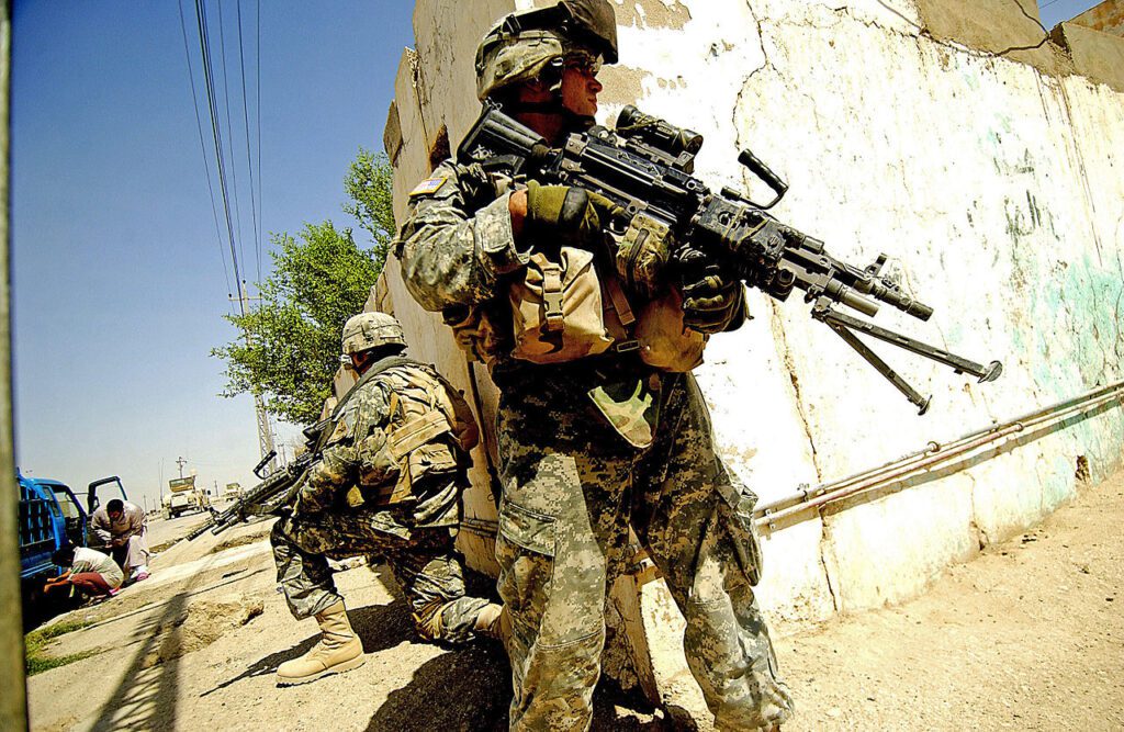 American soldiers on Patrol