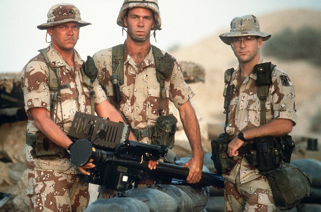 US Soldiers during the First Gulf War