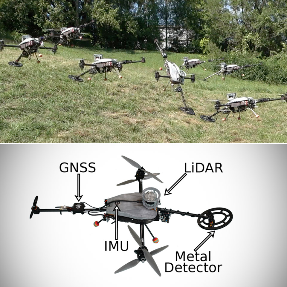 Drone landmines