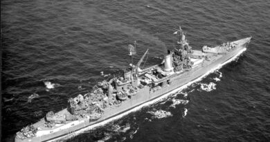 The U.S. Navy USS Indianapolis in 1939. The ships name became synonymous with a sister.