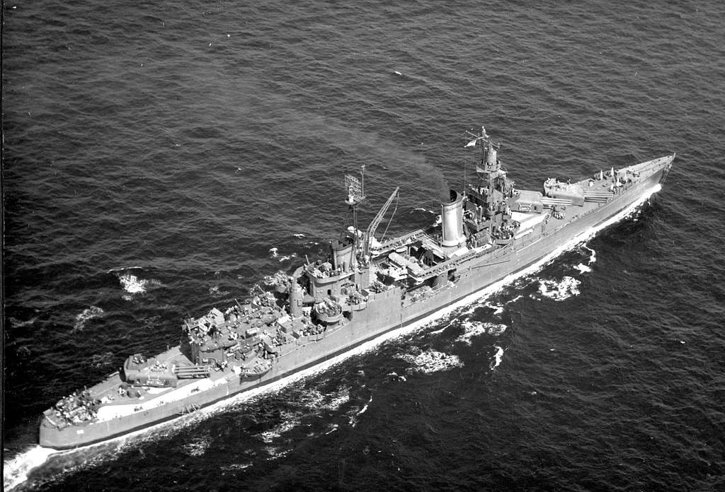 The U.S. Navy USS Indianapolis in 1939. The ships name became synonymous with a sister.