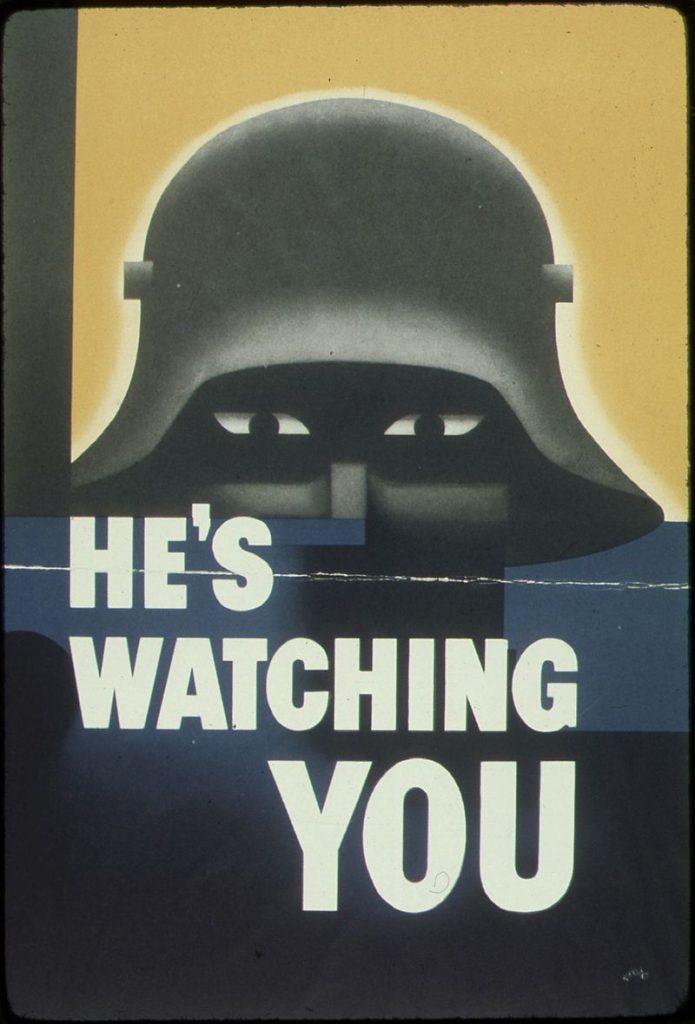 He's Watching You Poster.